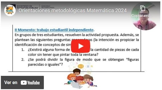 Orientaciones metodológicas Matemática 2024