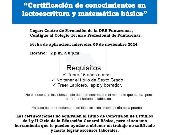 Dirección Regional de Educación Puntarenas te invita al…