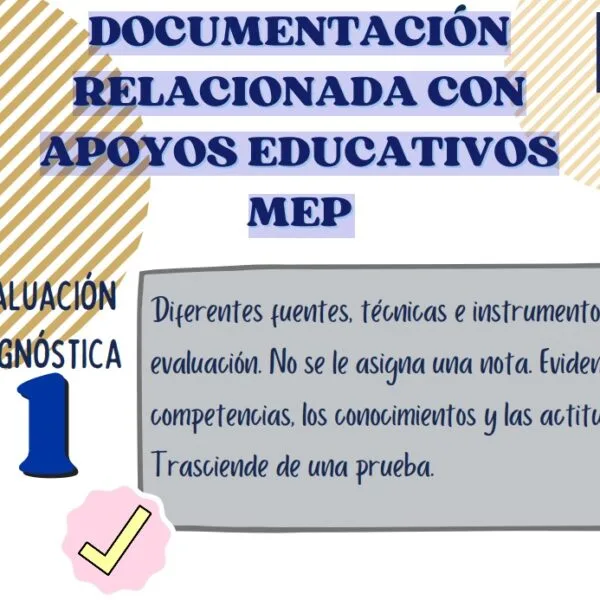 DOCUMENTACIÓN RELACIONADA CON APOYOS EDUCATIVOS MEP