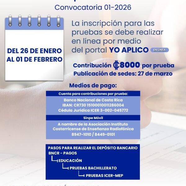 Matrícula Bachillerato por Madurez